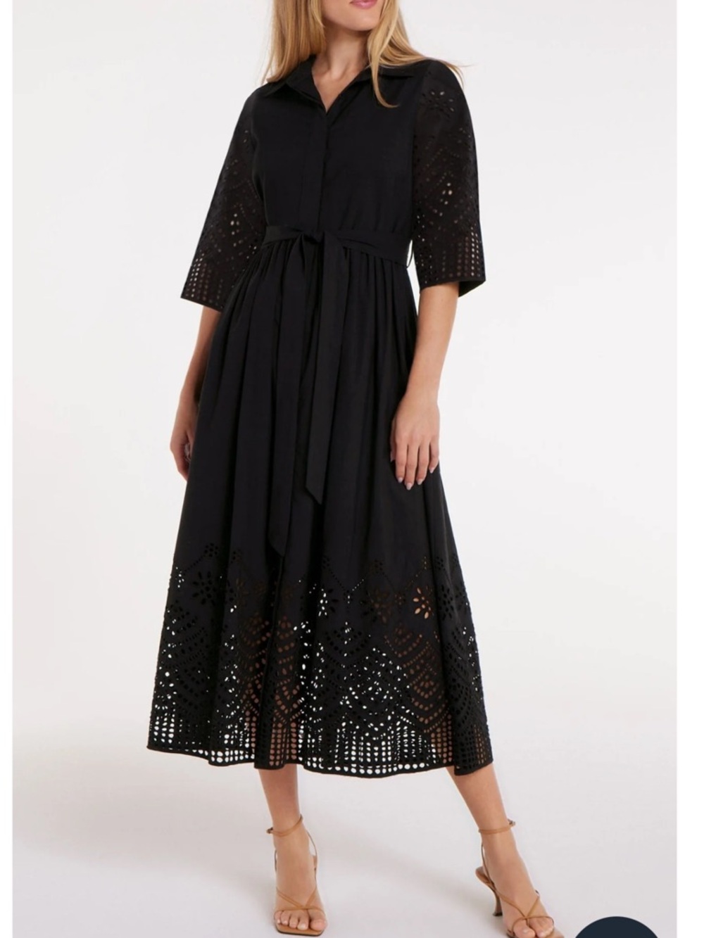 $308 Hermoza Francesca Dress in Black
Eyelet NWT